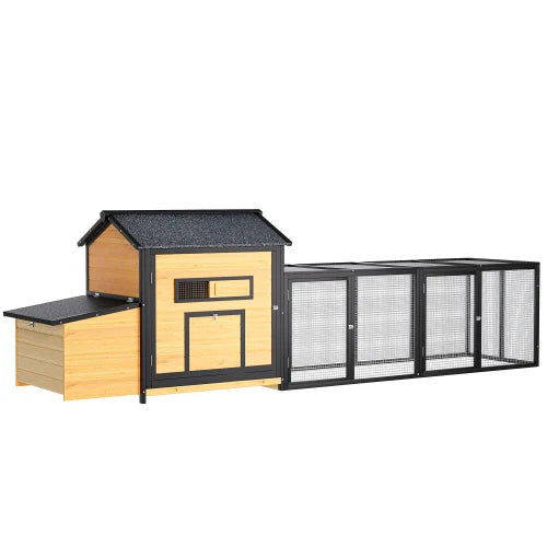 Wooden Outdoor Hen House With Nesting Box And Removable Tray