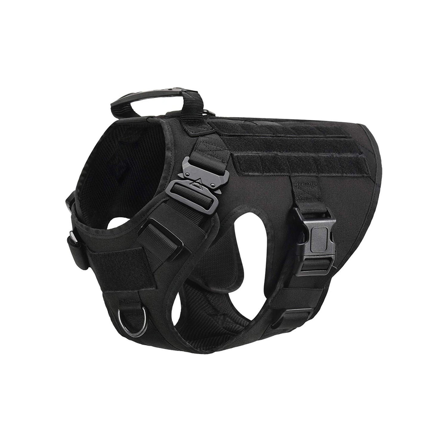 Padded Tactical Dog Harness With Molle Loops And Quick Release