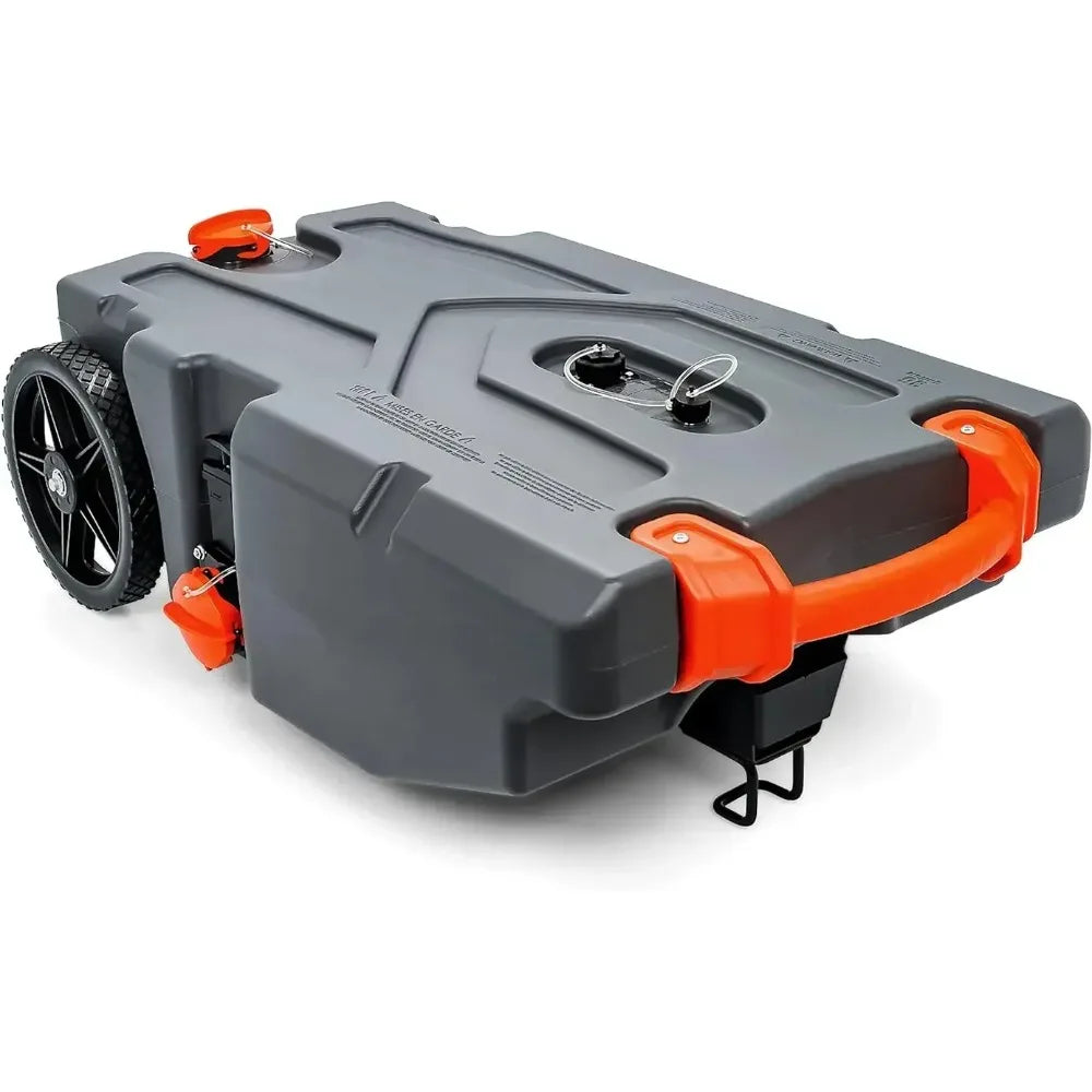 Camper RV Tote Tank With Heavy Wheels And Gate Valve