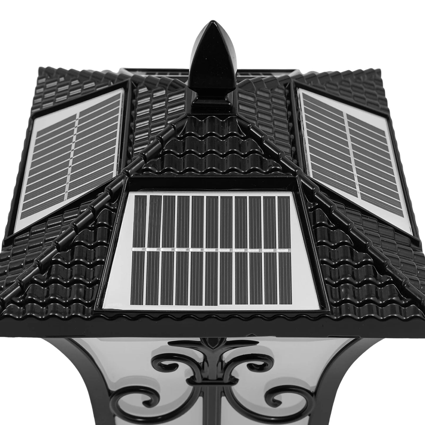 Bymaocar Outdoor Solar Post Light 85 To 265V With Remote