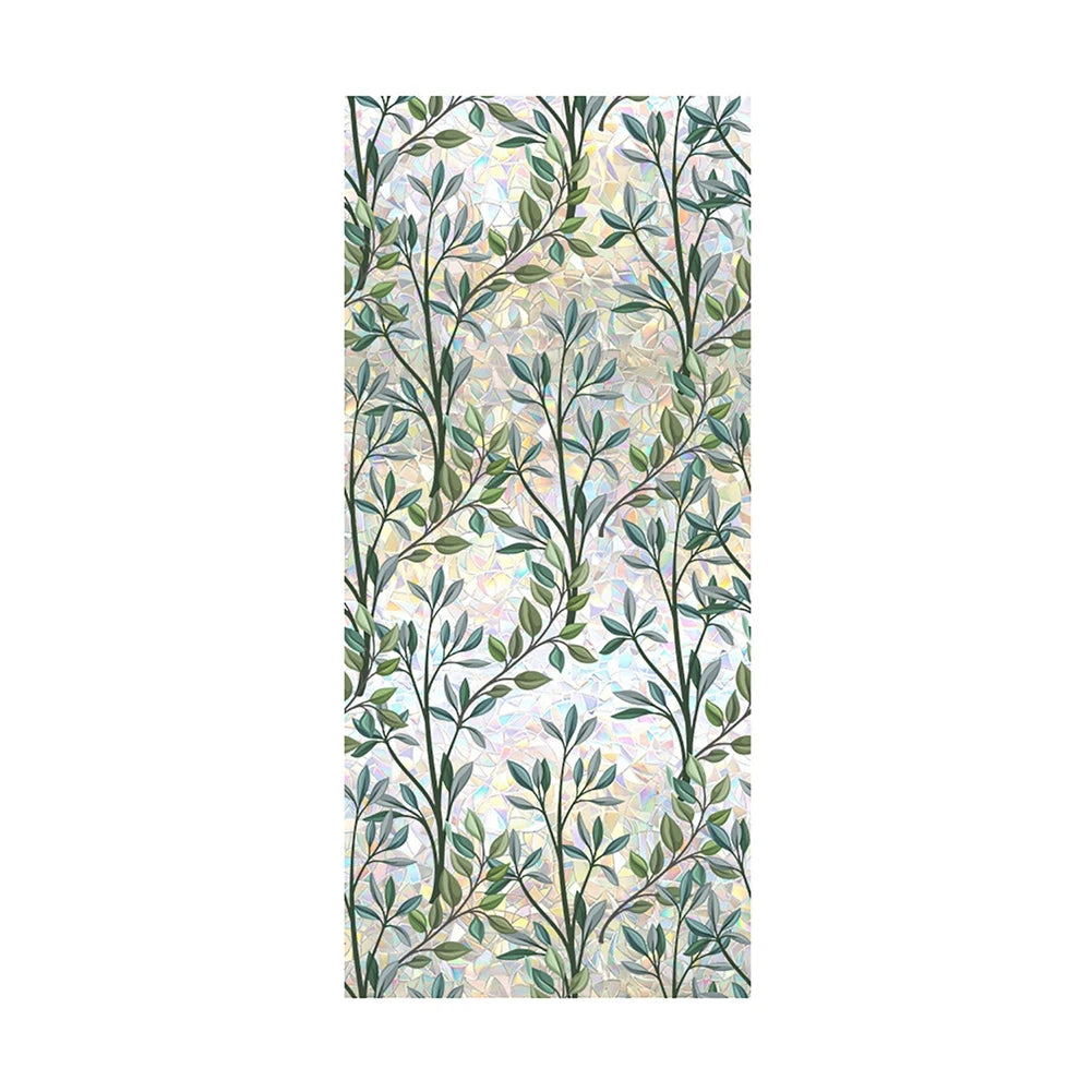 Vine Leaf Window Film Static Cling Decor For Glass Privacy