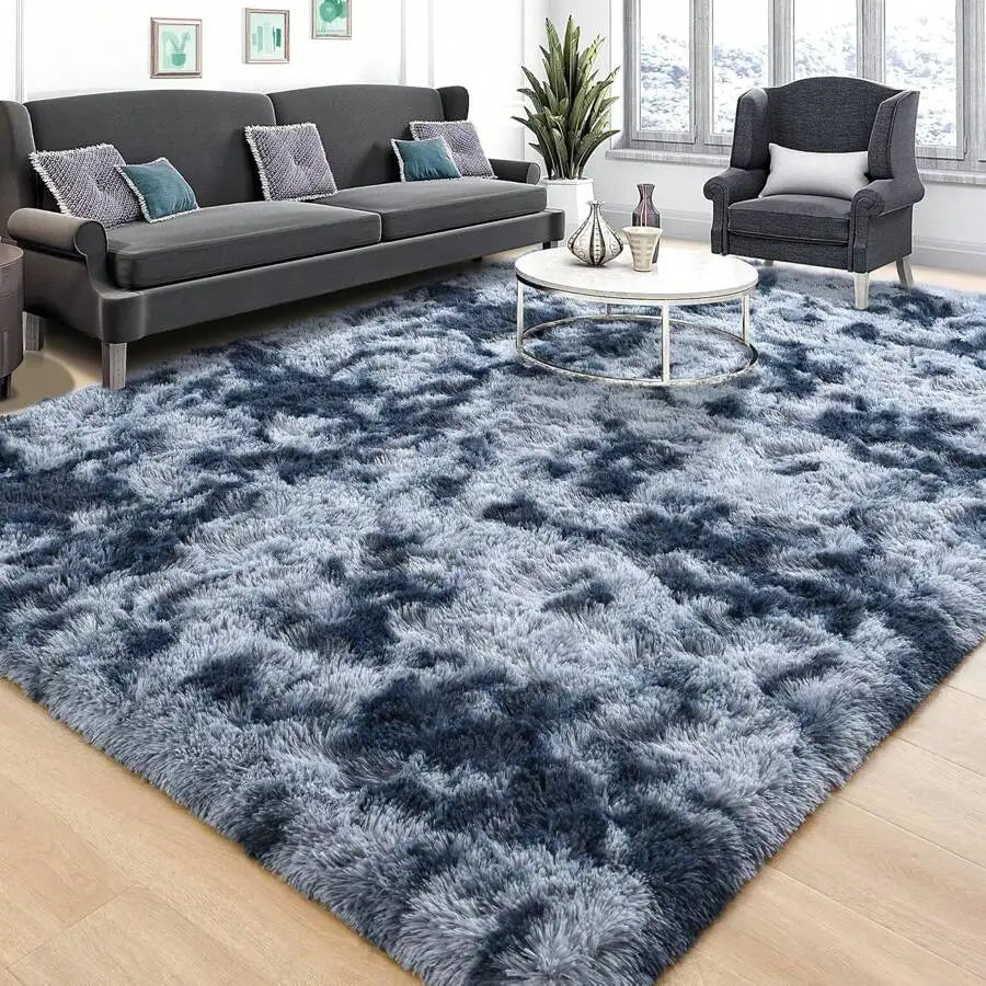Indoor Soft Shag Plush Acrylic Rug For Bedroom Living Room