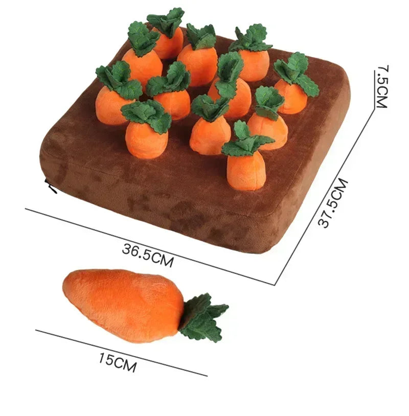Dog Toys Snuffle Mat Plush Carrot Toy Set