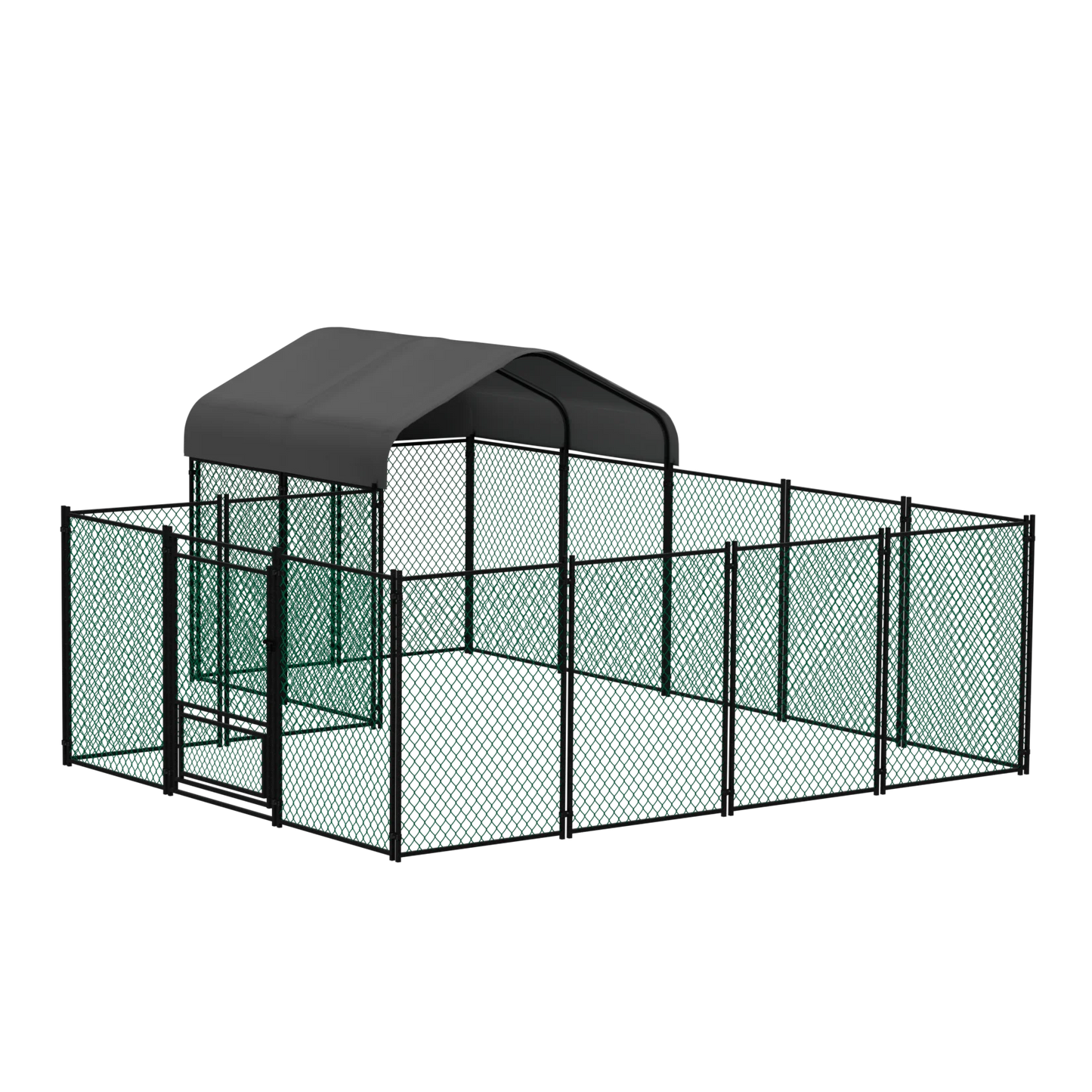 Portable Metal Chicken Coop With Covered Run For Backyard
