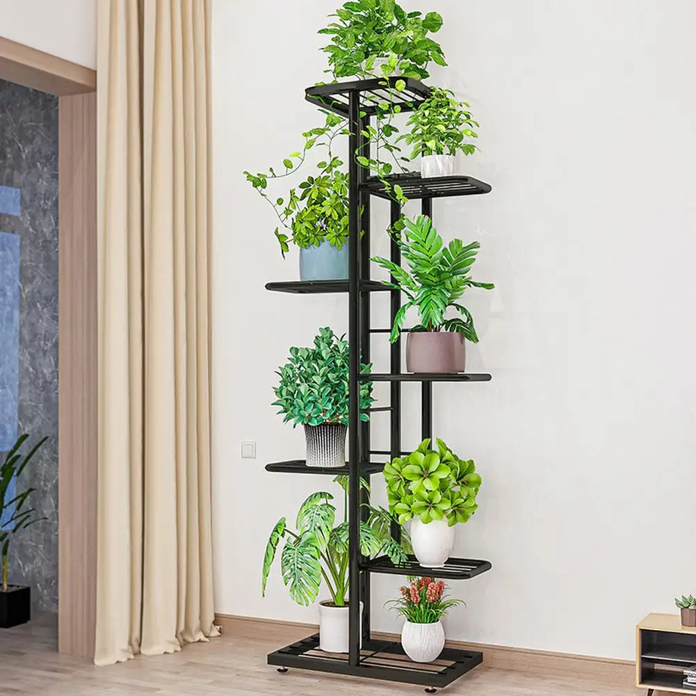 TWISTER.CK 7/8 Tiers Garden Plant Stand Metal Tiered Shelf