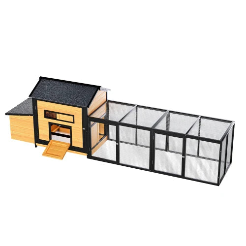 Wooden Outdoor Hen House With Nesting Box And Removable Tray