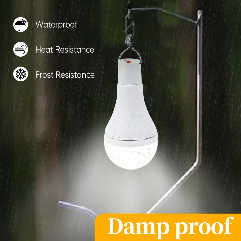 LED Solar USB Charged Waterproof Hanging Emergency Lamp
