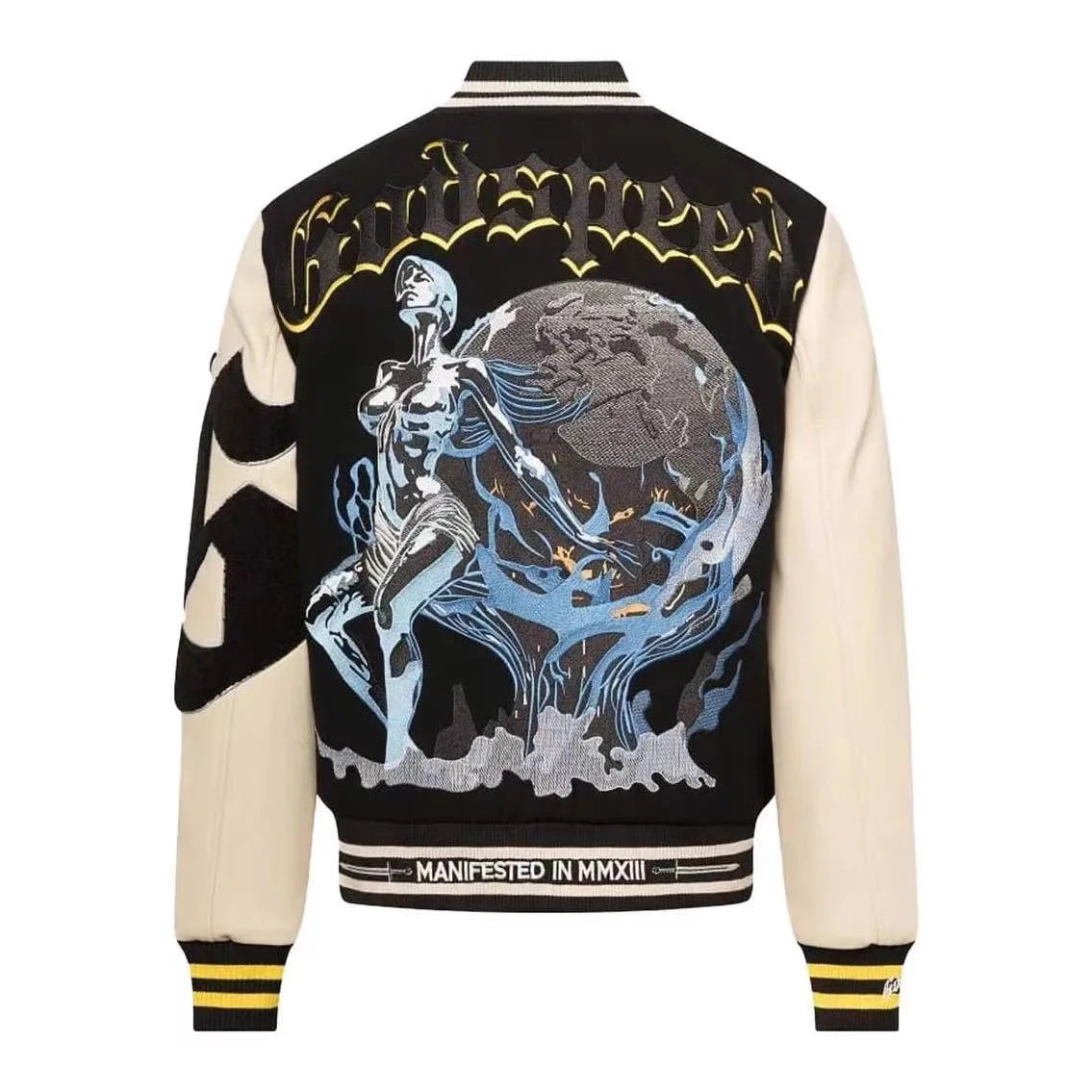Mens Autumn Winter American Baseball Jacket Embroidered Outerwear