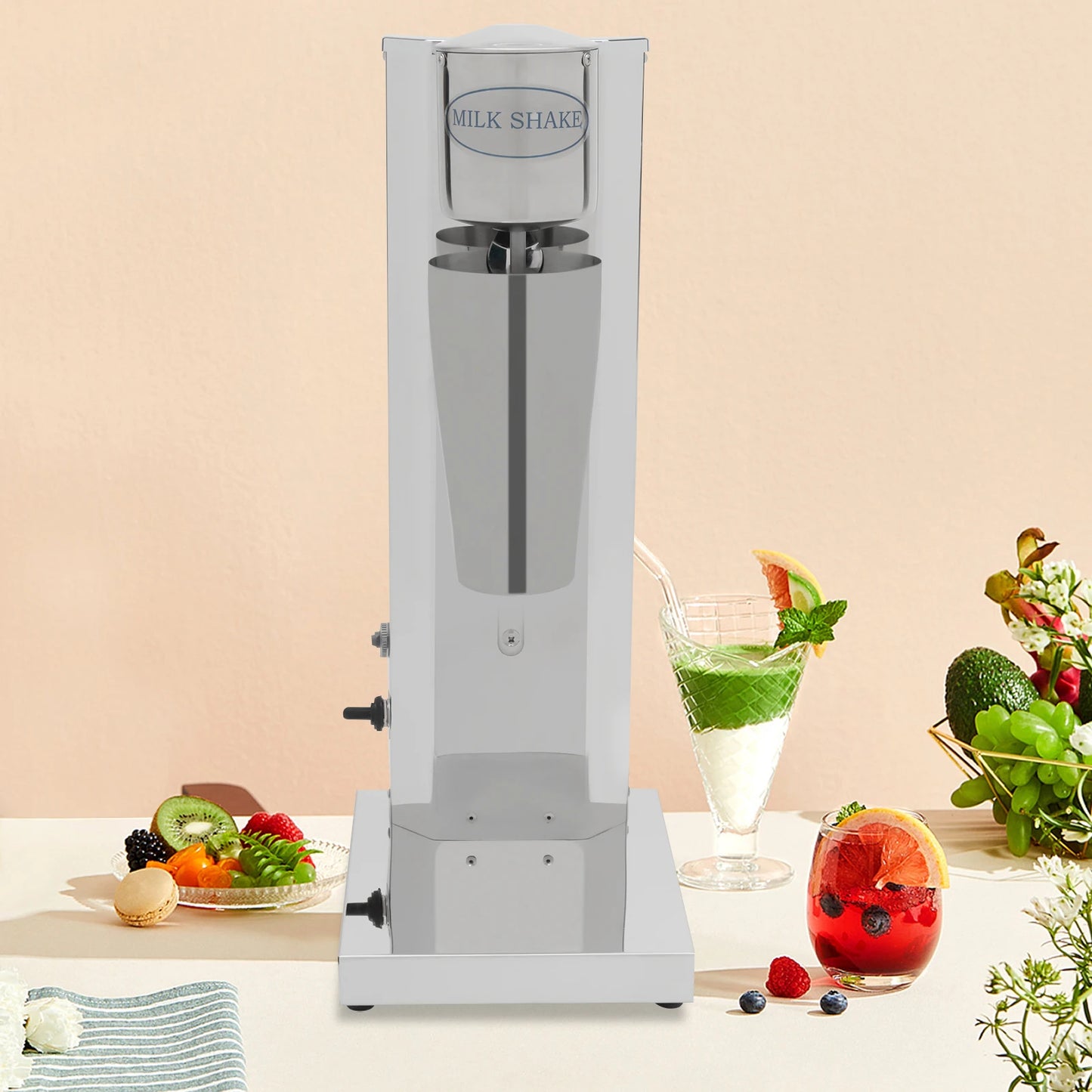 Bymaocar 180W Commercial Milk Shake Mixer Stainless Steel