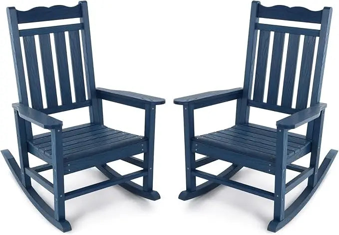 All-Weather Outdoor Rocking Chair With 400 Lb Weight Capacity