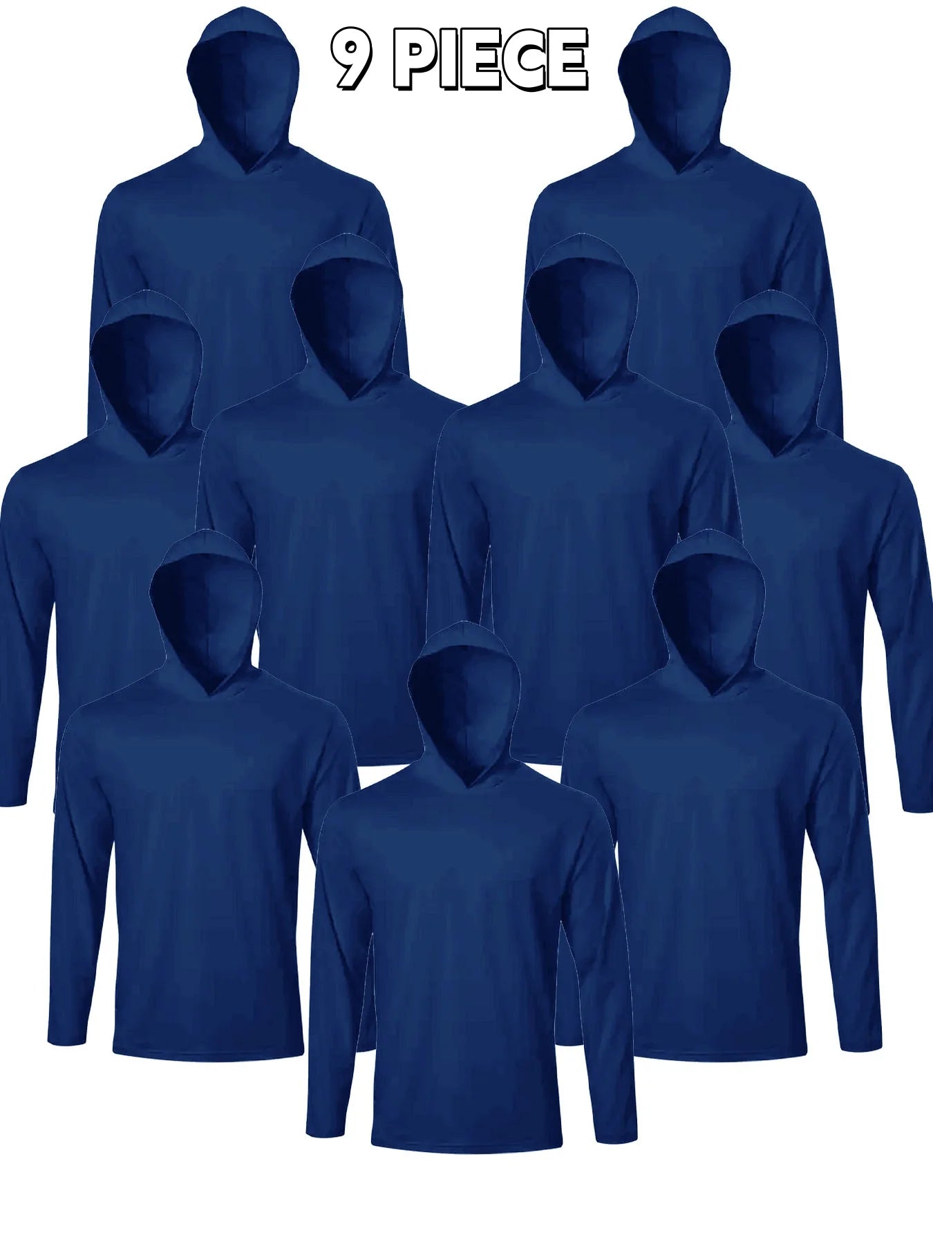 Men's Hooded Long Sleeve Shirts Breathable Workout Tees