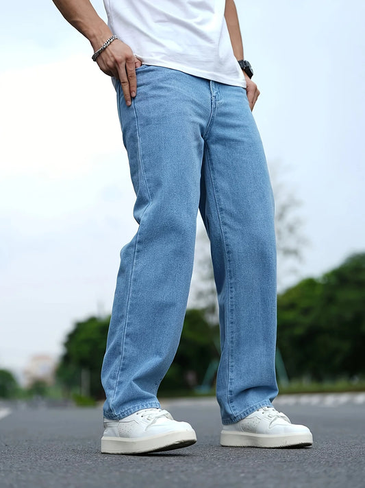Men's Loose Fit Jeans Cargo Hip Hop Style Casual Pants