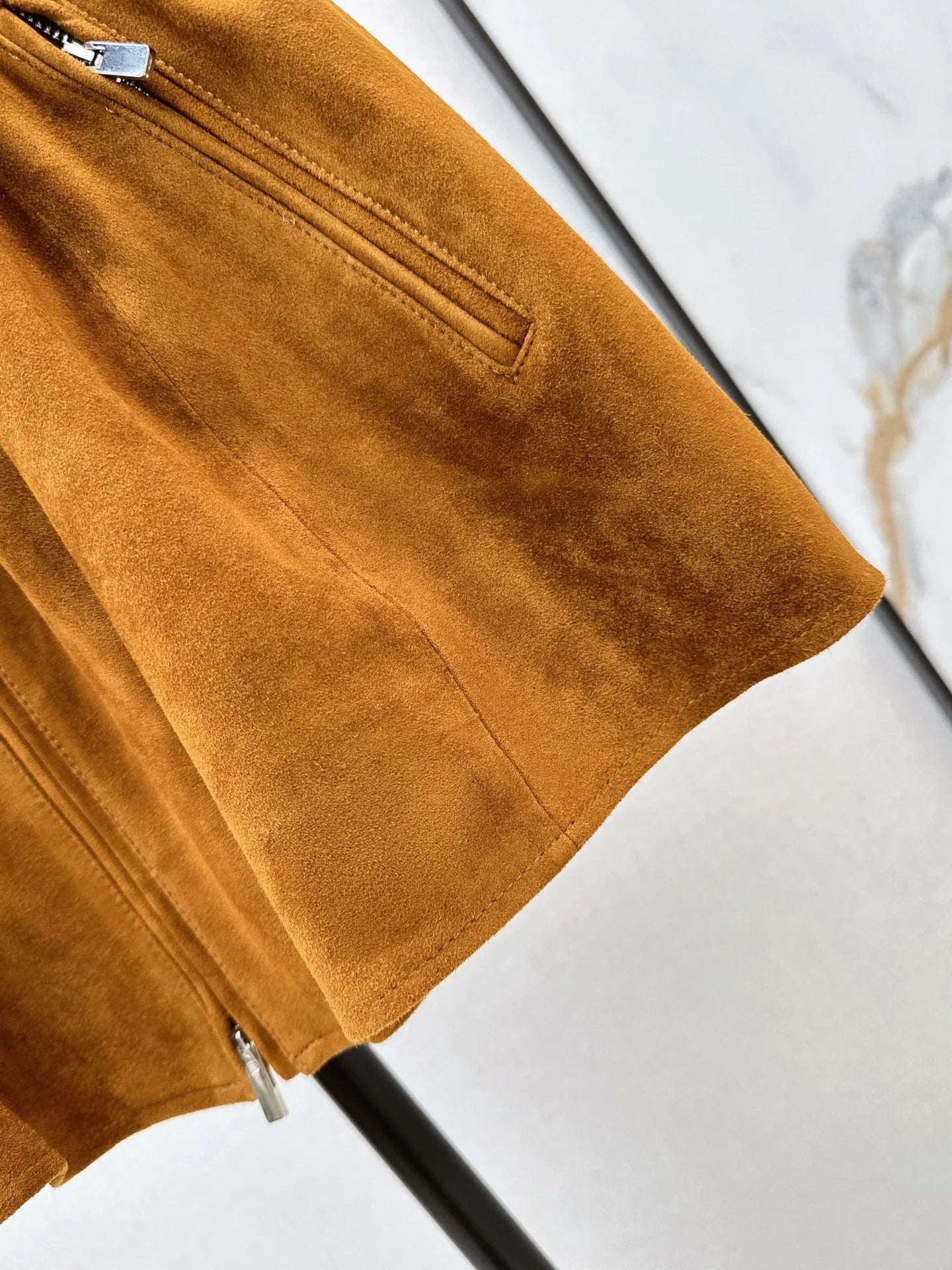 Womens Leather Mini Skirt With Elastic Waist And Secure Zipper Closure