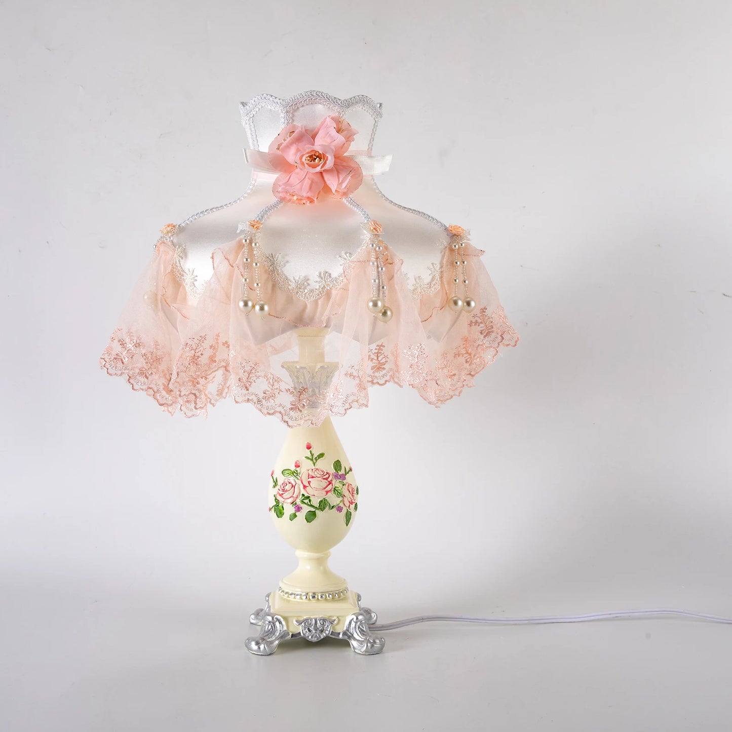 Princess Style LED Table Lamp Romantic Bedroom Decor
