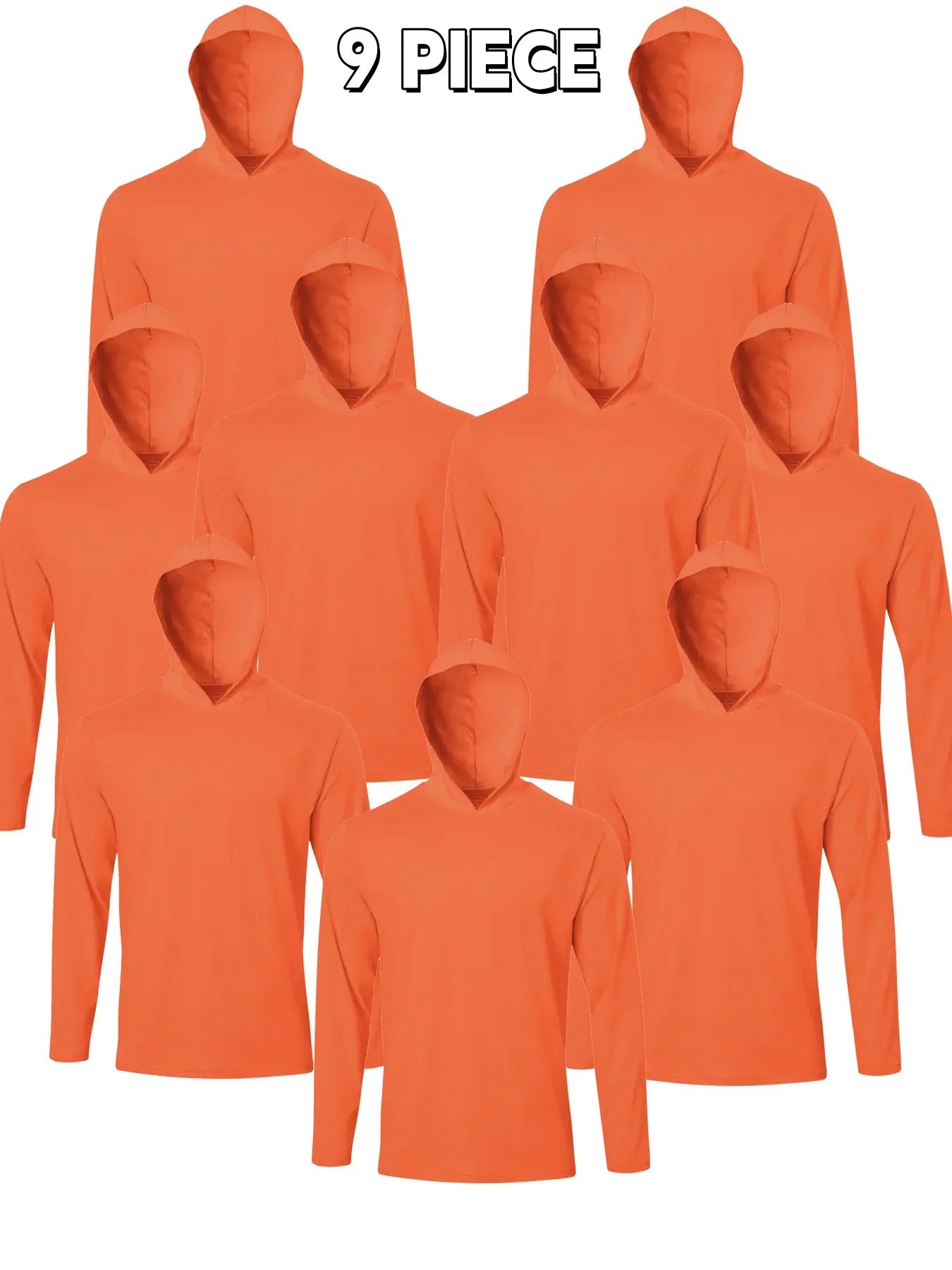Men's Hooded Long Sleeve Shirts Breathable Workout Tees