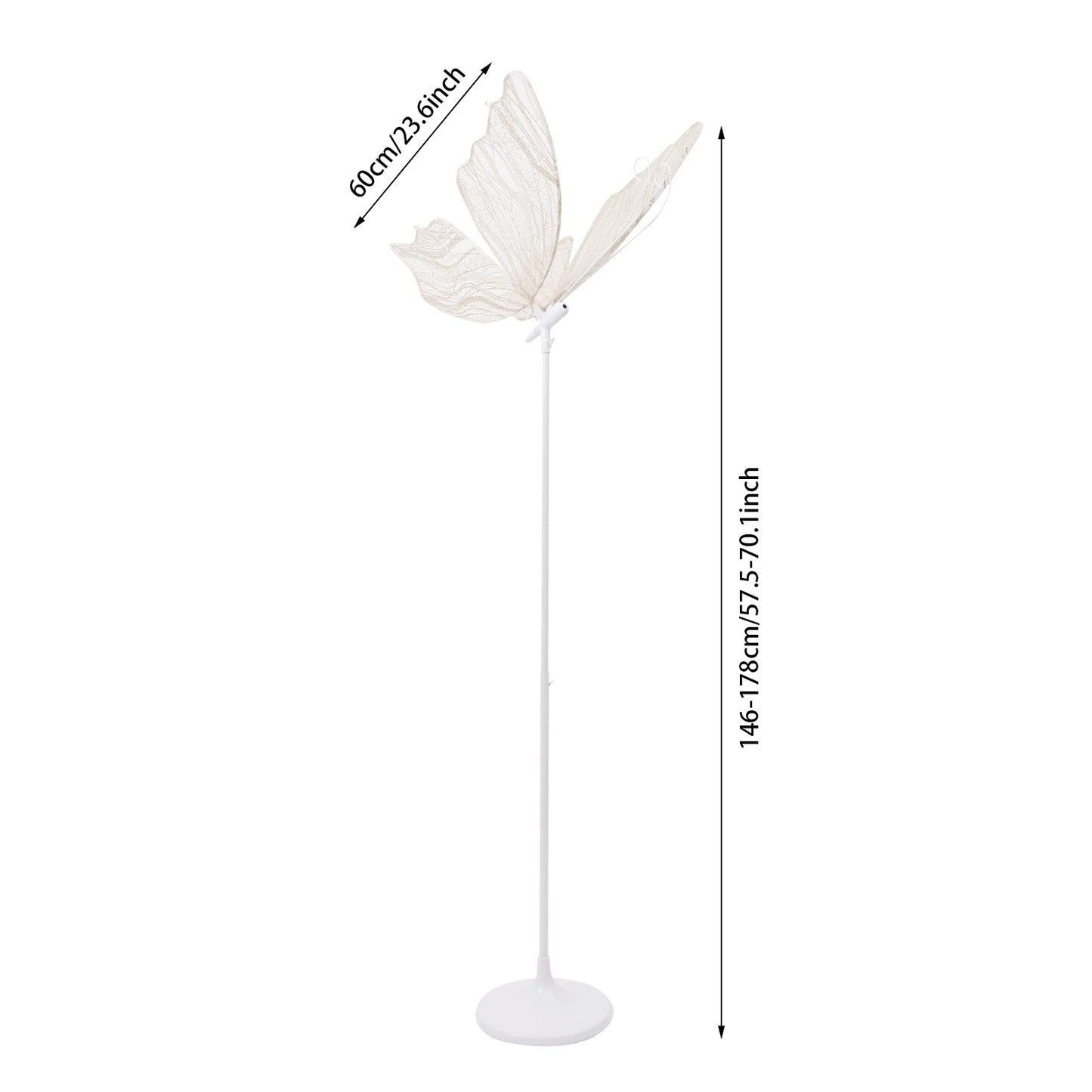 Bymaocar Butterfly LED Wedding Lights Adjustable Floor Lamps For Decor