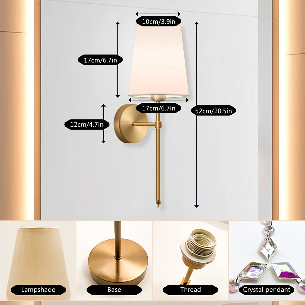 Battery Operated Wall Sconce Set Of 2 With Dimmable Remote