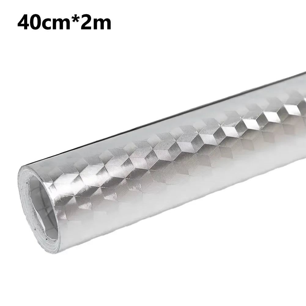 Aluminum Foil Kitchen Stickers Oilproof Self Adhesive For Cabinets