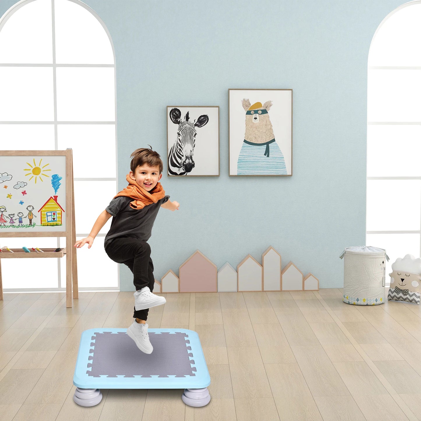 NONE Toddler Trampoline Indoor Rebounder for Kids