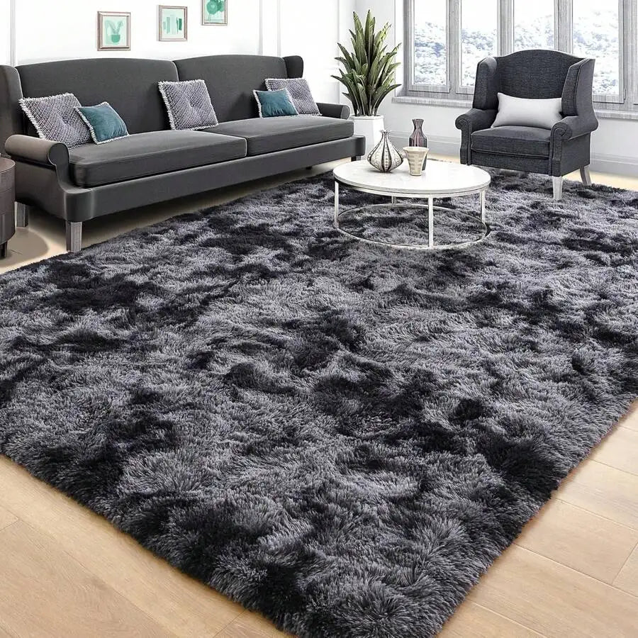 Indoor Soft Shag Plush Acrylic Rug For Bedroom Living Room