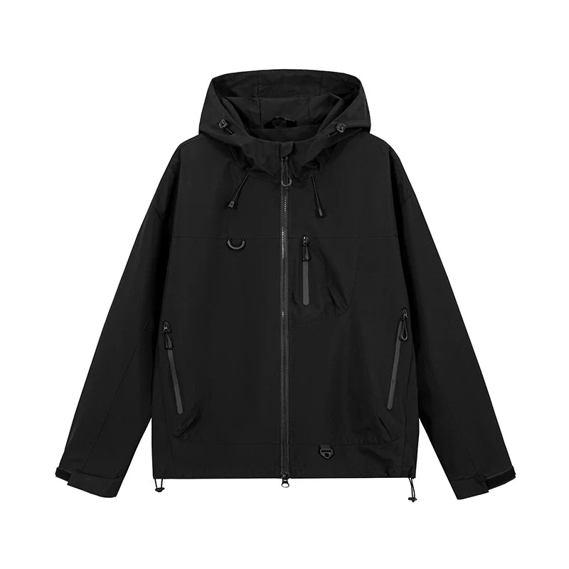 Unisex Waterproof Hiking Jacket Windbreaker Hooded Coat