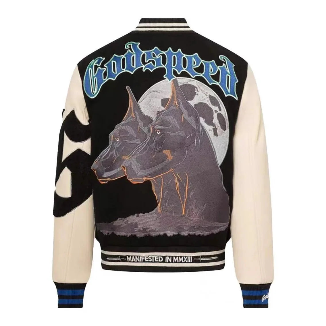 Mens Autumn Winter American Baseball Jacket Embroidered Outerwear
