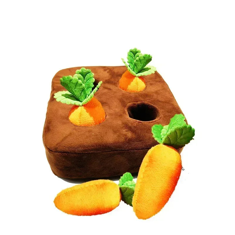 Dog Toys Snuffle Mat Plush Carrot Toy Set
