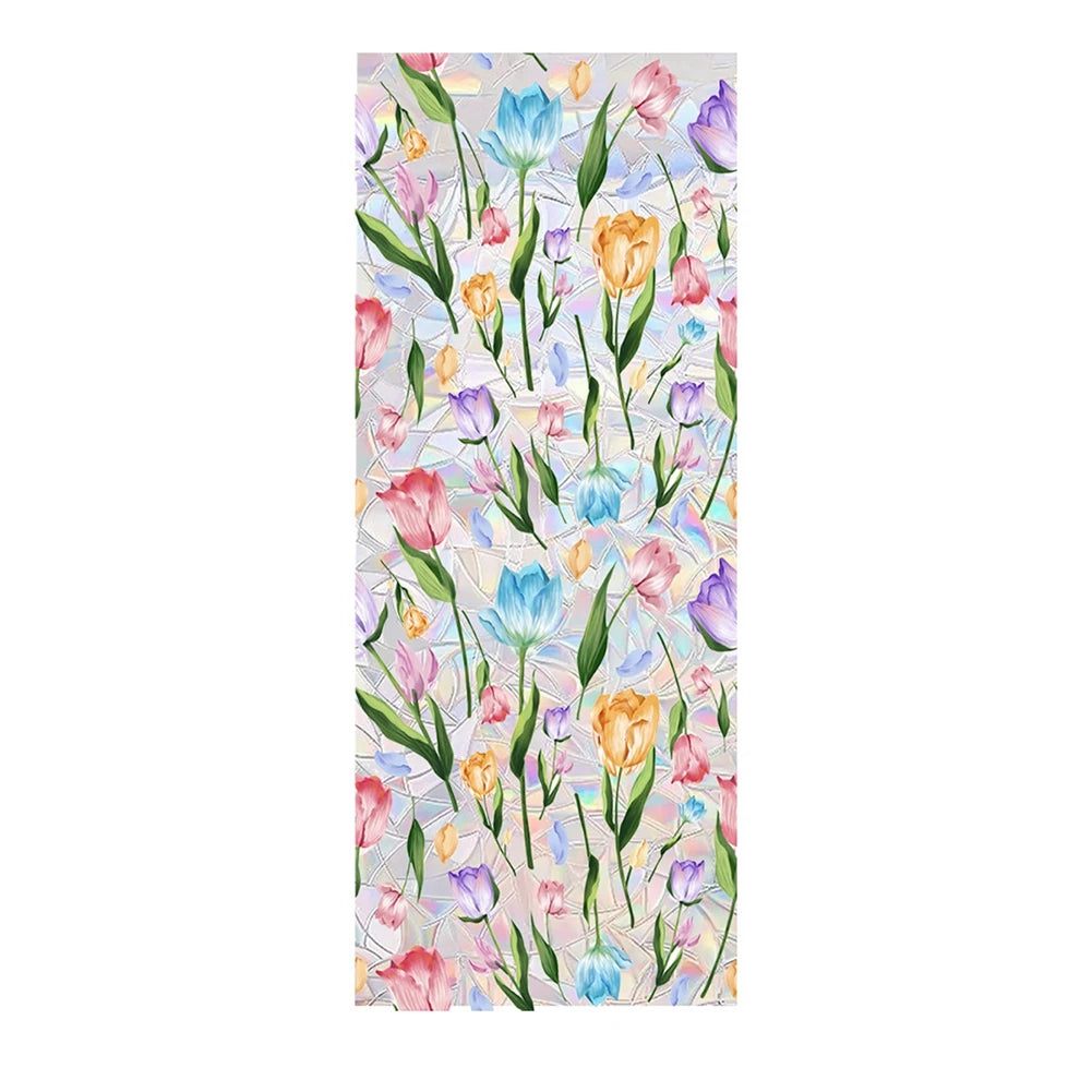 Vine Leaf Window Film Static Cling Decor For Glass Privacy