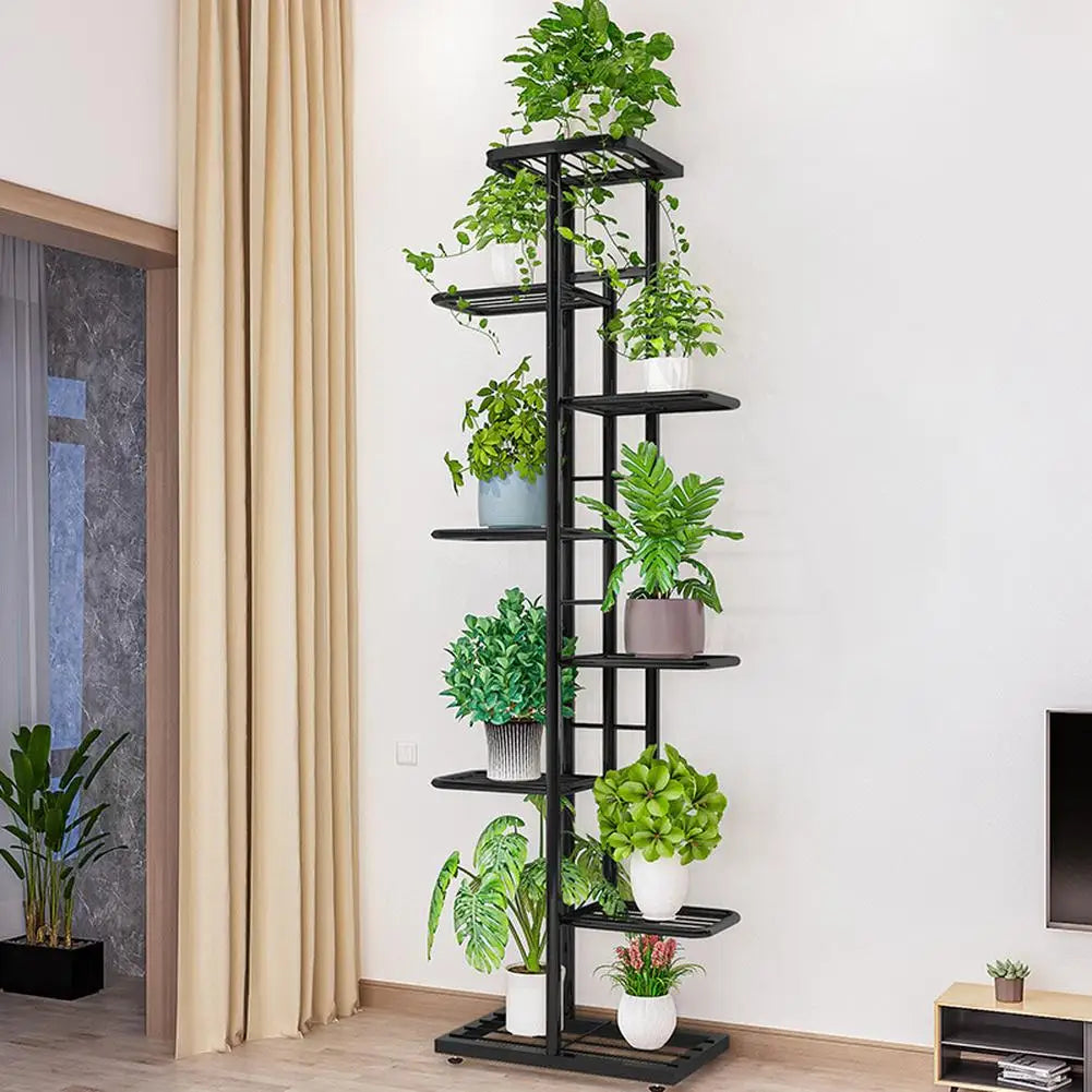 TWISTER.CK 7/8 Tiers Garden Plant Stand Metal Tiered Shelf