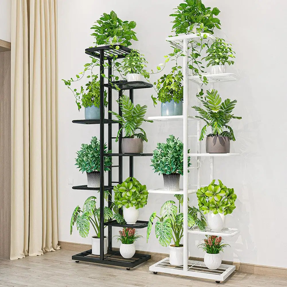 TWISTER.CK 7/8 Tiers Garden Plant Stand Metal Tiered Shelf