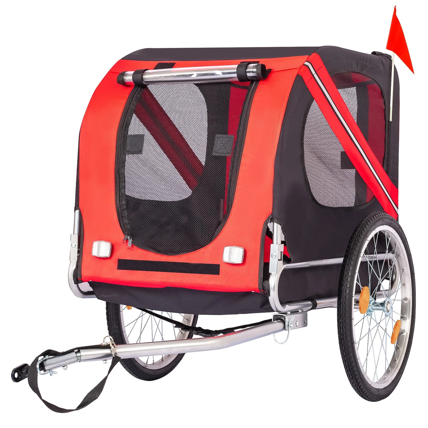 Twister Ck Foldable Dog Bike Trailer With Reliable Wheel Coupler