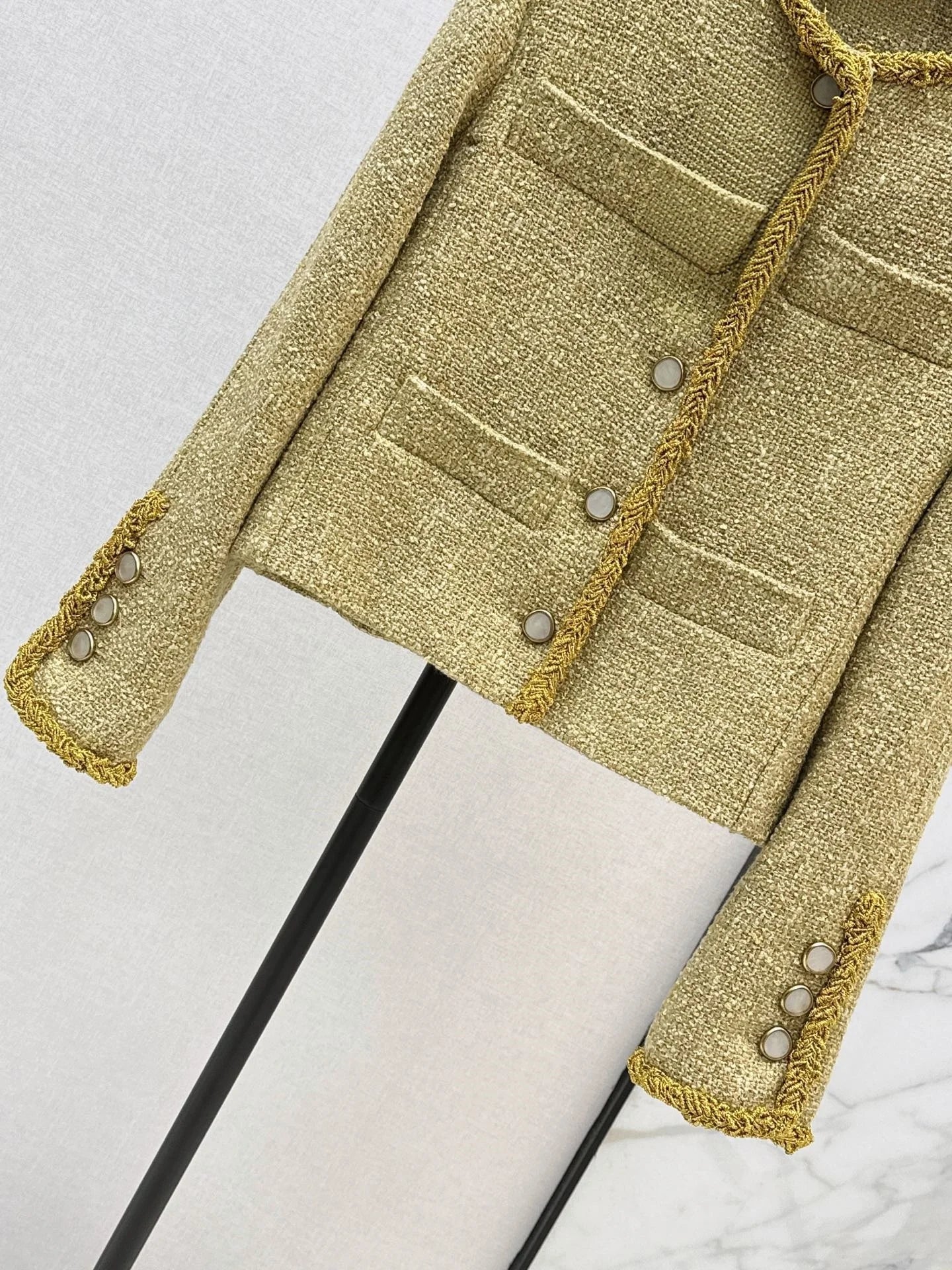 Women Stand Collar Button Jacket Elegant Autumn Winter Outerwear