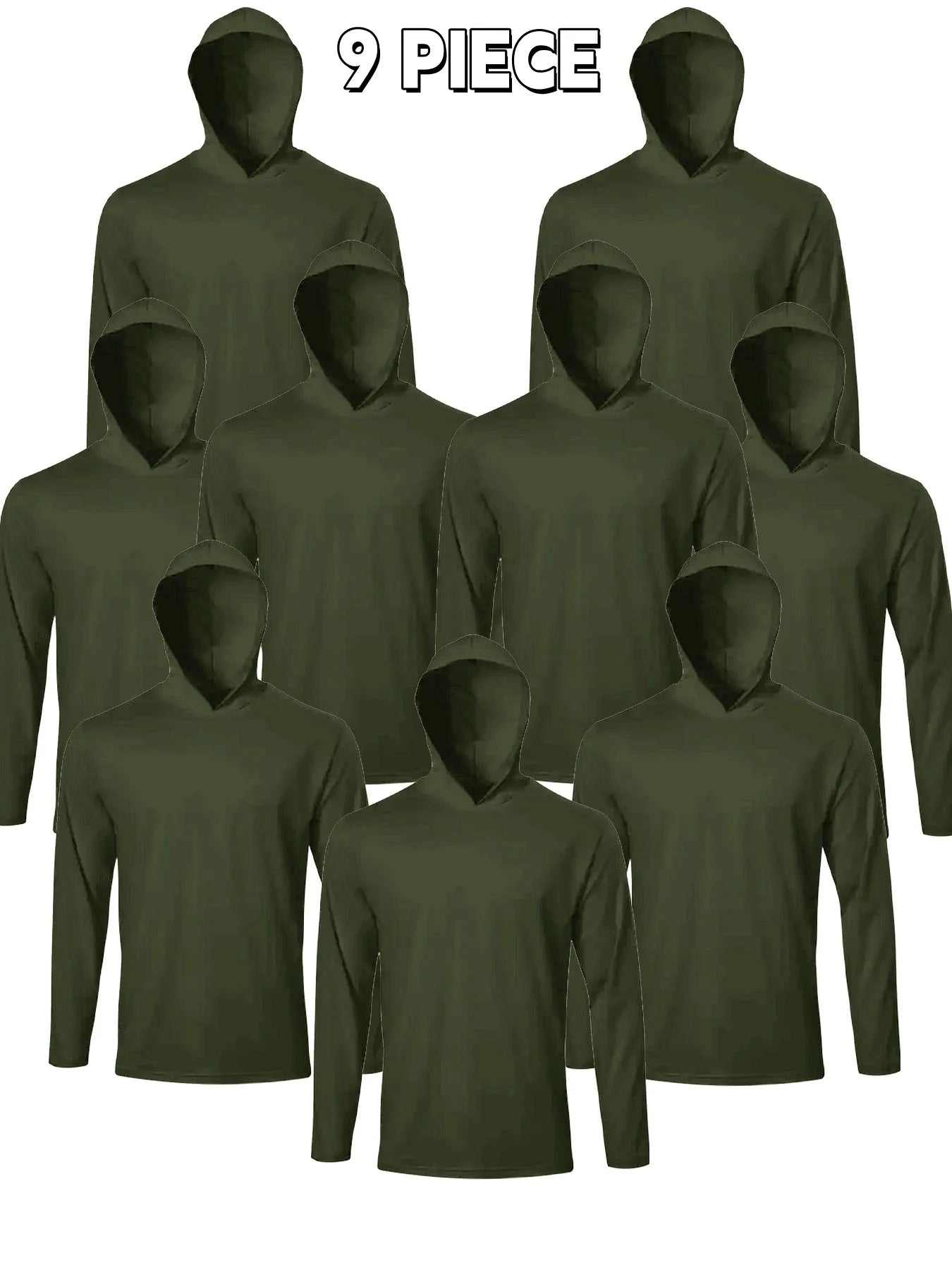 Men's Hooded Long Sleeve Shirts Breathable Workout Tees