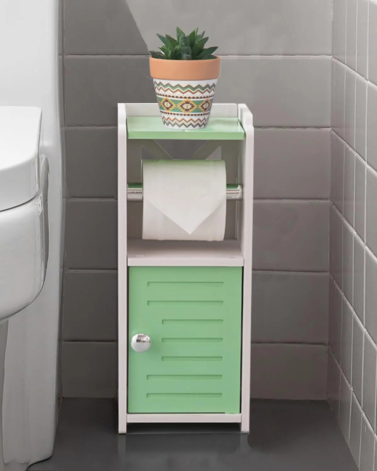 XIUWO Free Standing Toilet Paper Holder Stand