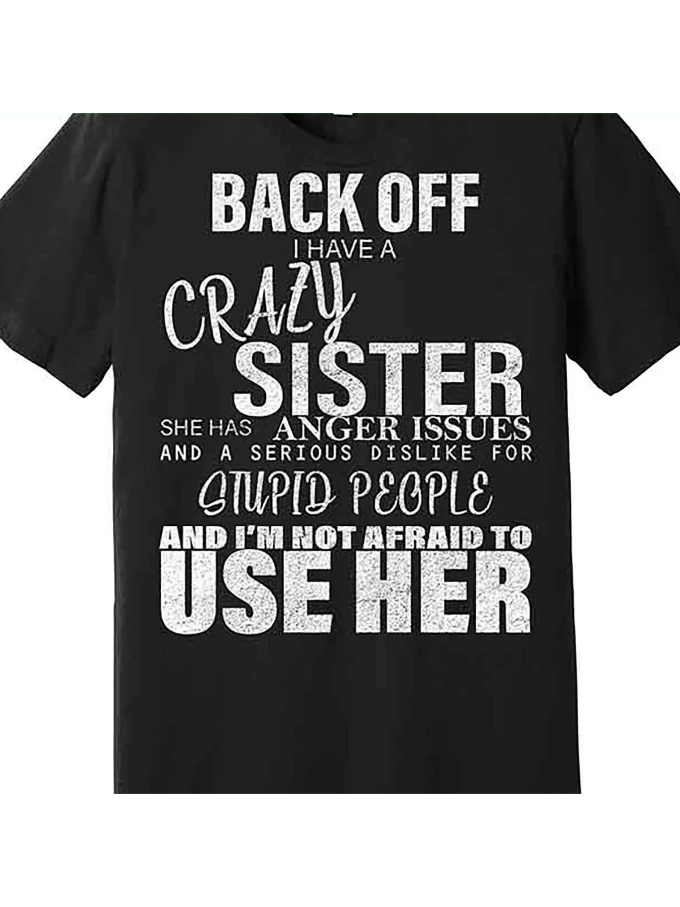 MNHK Back I Have A Crazy Sister Premium Mens Short Sleeve T Shirt