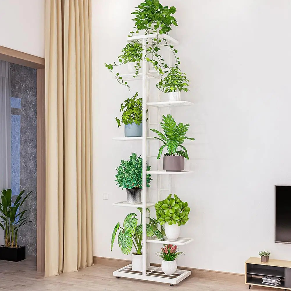 TWISTER.CK 7/8 Tiers Garden Plant Stand Metal Tiered Shelf