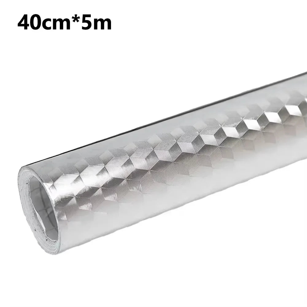 Aluminum Foil Kitchen Stickers Oilproof Self Adhesive For Cabinets