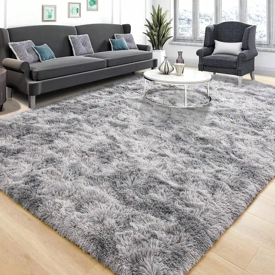 Indoor Soft Shag Plush Acrylic Rug For Bedroom Living Room