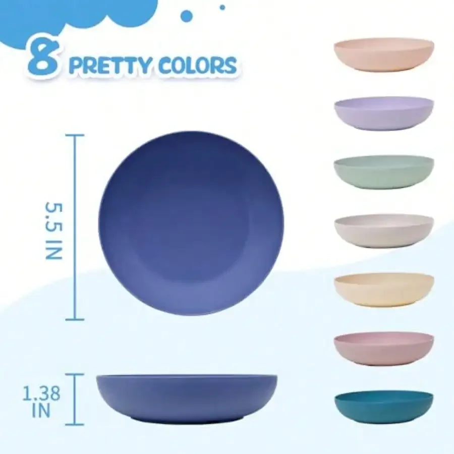 8 Pack Whisker Friendly Cat Dishes Shallow Bowls Indoor Cats