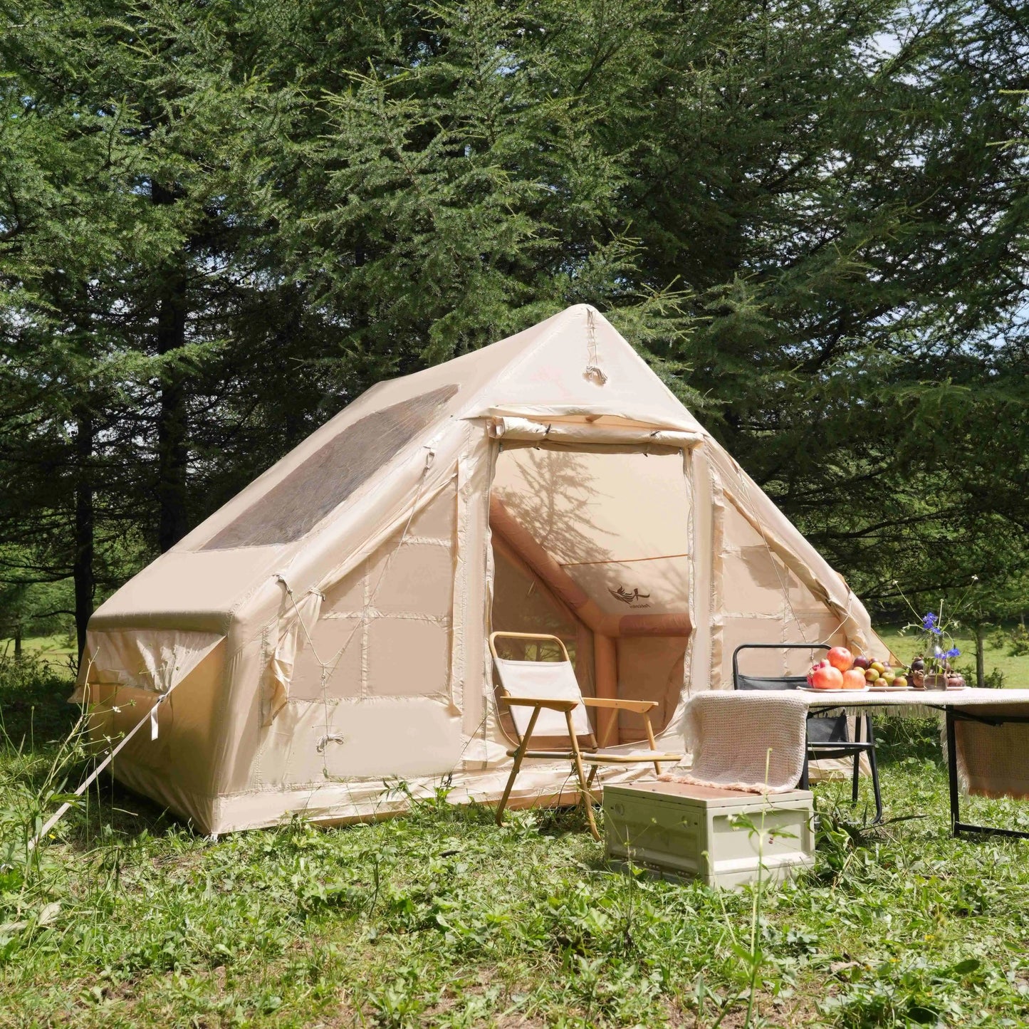 Pakicetus Inflatable Tent With Skylight Quick Setup 4 To 6