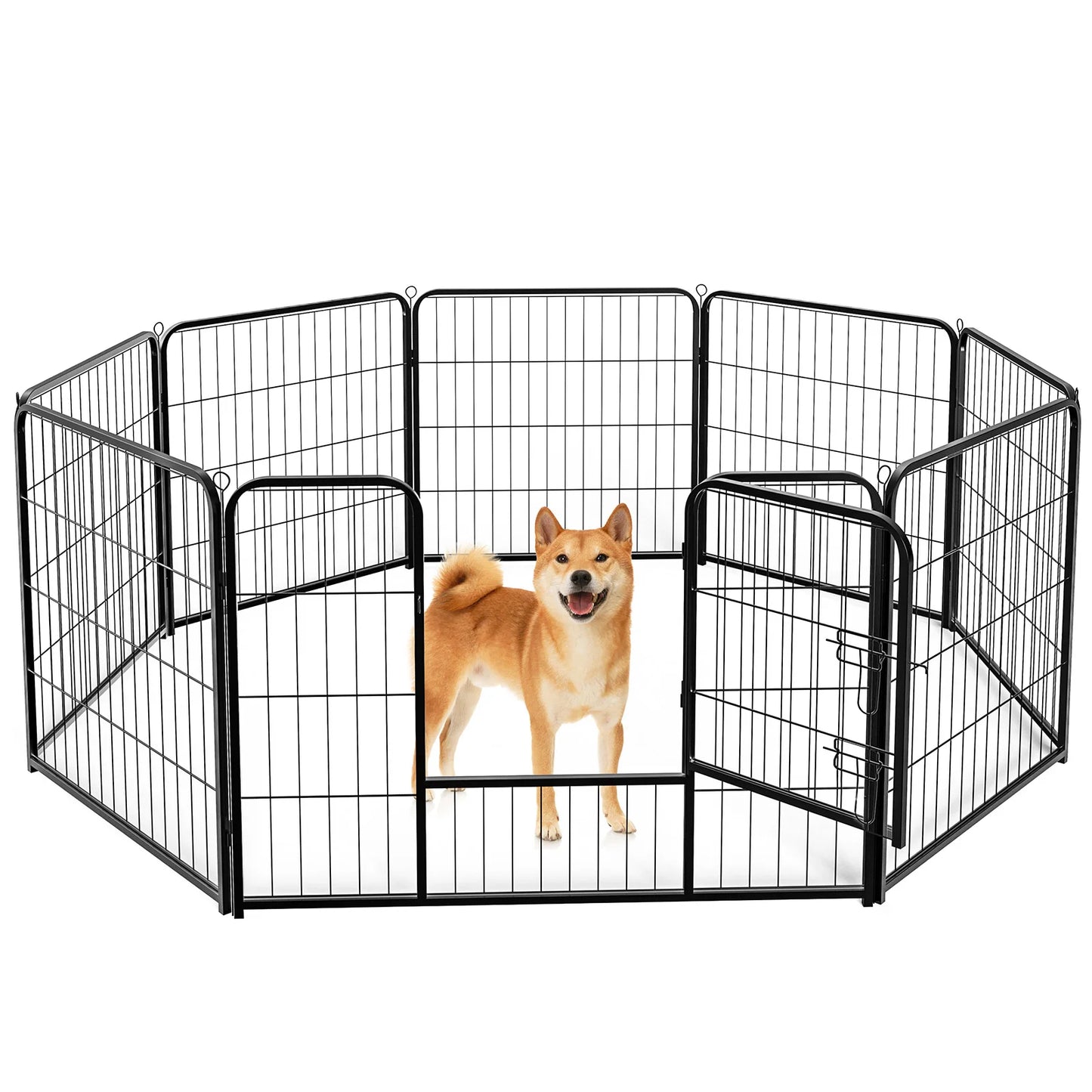 JHK Metal Dog Playpen For Safe Indoor Or Outdoor Exercise