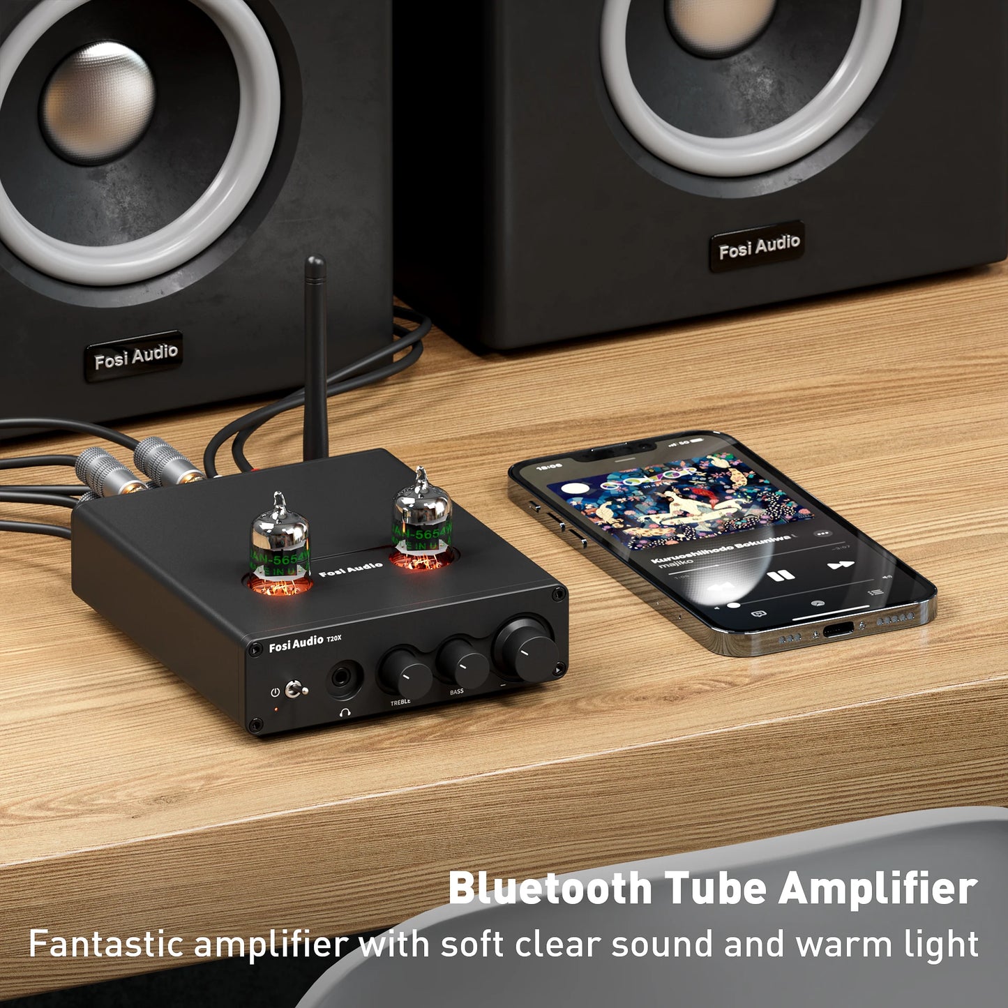 Fosi Audio T20X 100W Bluetooth Vacuum Tube Amplifier