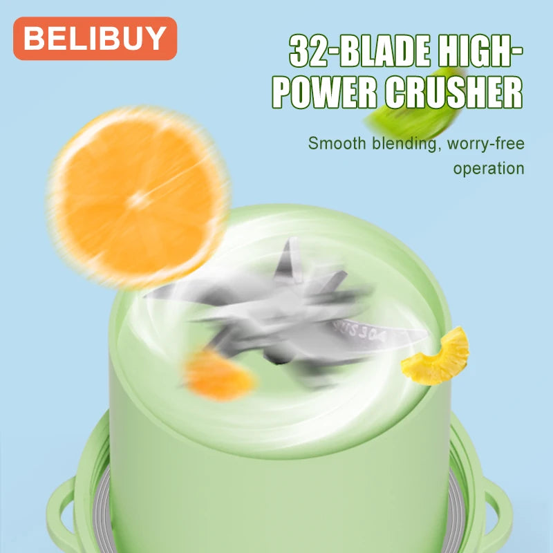 Portable USB Electric Juicer Cup With Six Blades For Juices