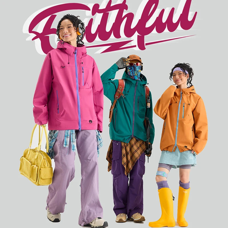 Unisex Waterproof Hiking Jacket Windbreaker Hooded Coat