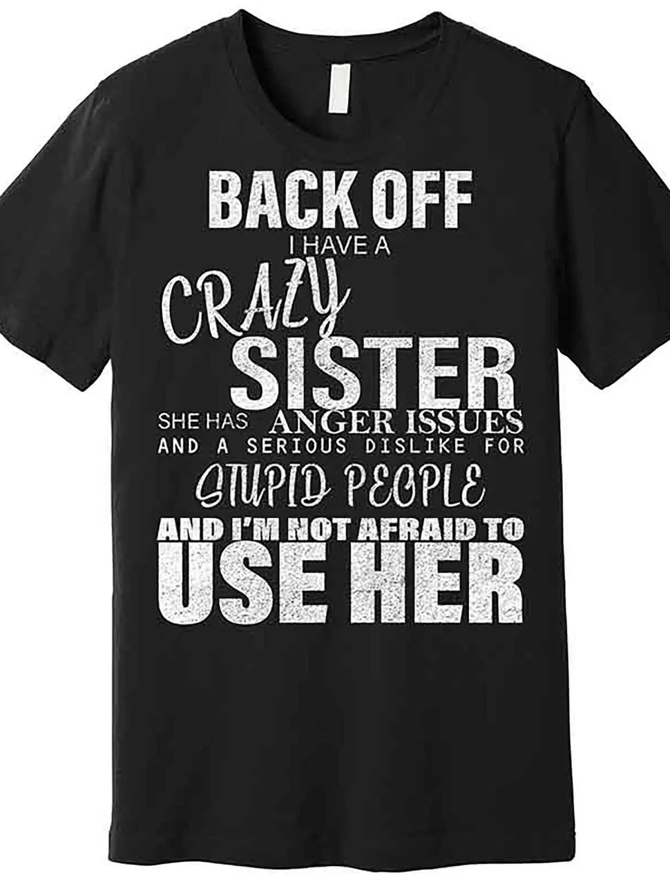 MNHK Back I Have A Crazy Sister Premium Mens Short Sleeve T Shirt