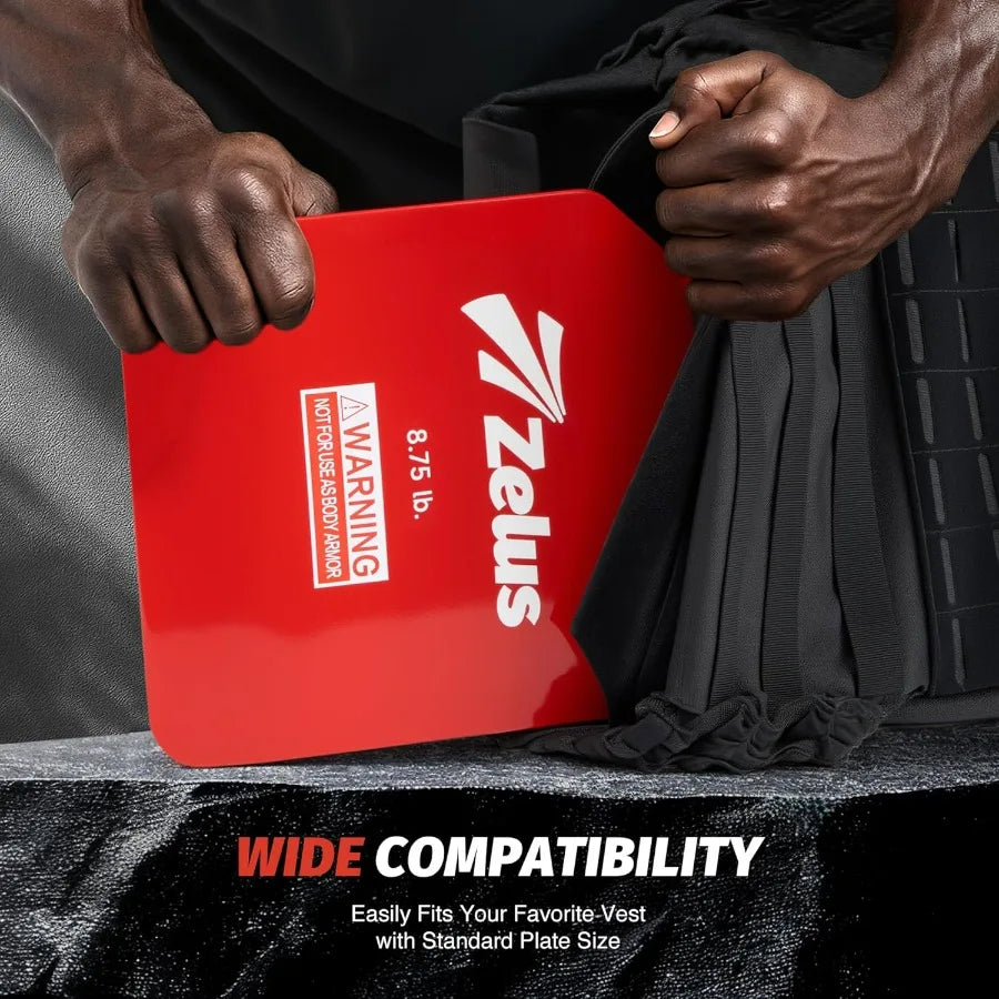 Weighted Vest Plates For Workout, Curved Steel With Clear Markings
