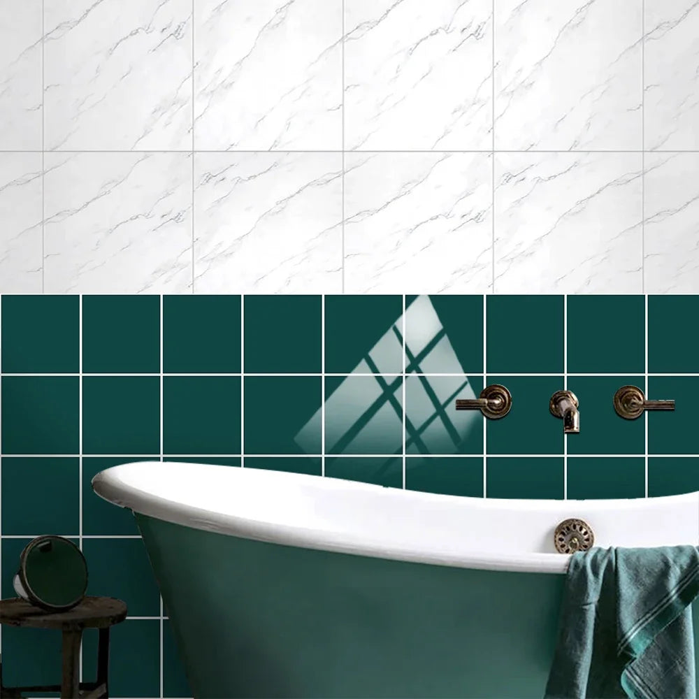 Diamond Tile Sticker Set 10 Pieces Peel And Stick Kitchen Backsplash Waterproof