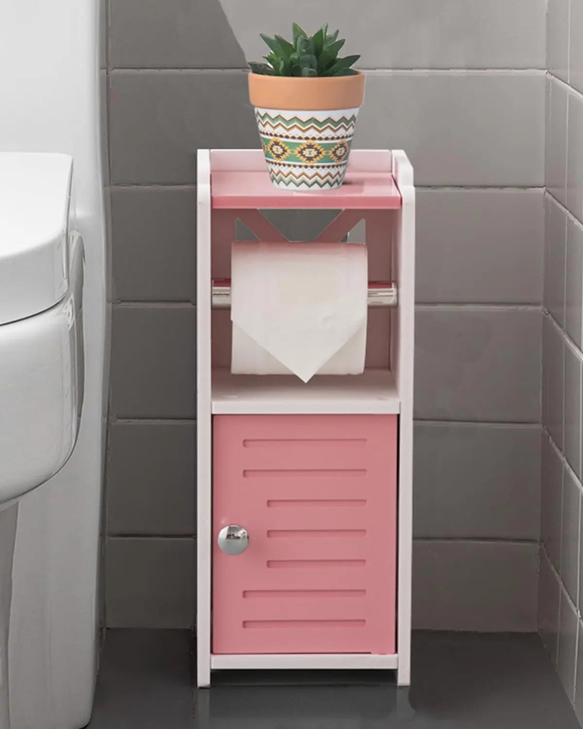 XIUWO Free Standing Toilet Paper Holder Stand