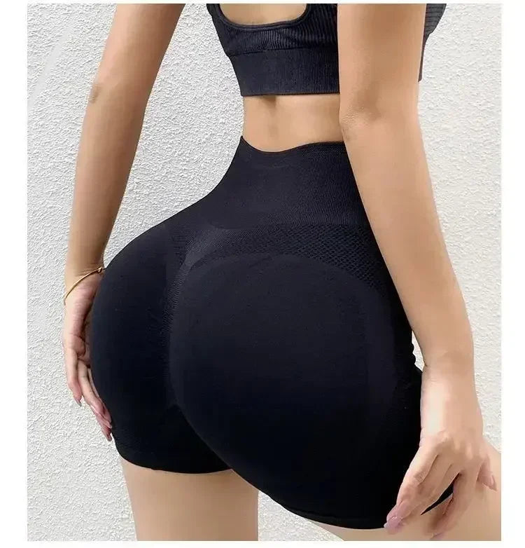 Yoga Set Women Seamless Gym Wear Sports Bra Shorts Leggings