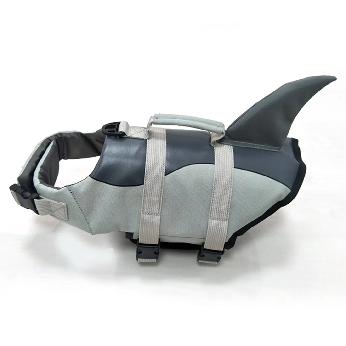 Shark Dog Life Jacket With Handle Safety Vest for Swimming